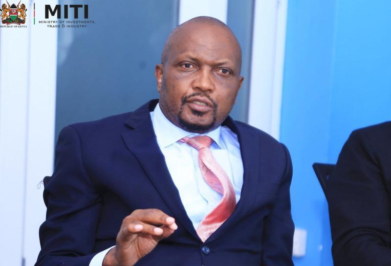 File image of Trade CS Moses Kuria.